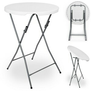 TZB Koktejlový stolek GALA 80 cm bílý