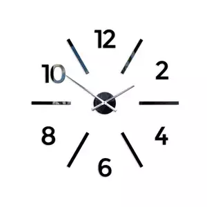 ModernClock 3D nalepovací hodiny Aksel černé