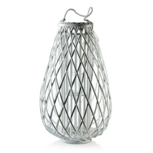 Mondex Proutěná lucerna Lucie 70 cm bílá