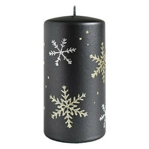 Mondex Vánoční svíčka FROST 17,5 cm černá