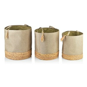 Mondex Sada tří košíků Amparo hnědá