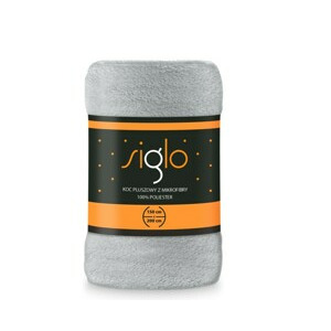 Faro Deka z mikroplyše Siglo 150x200 cm stříbrná