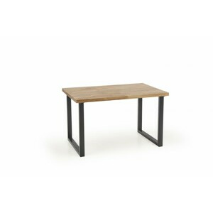HALMAR Jídelní stůl Dusu 140x85 cm přírodní dub/černá
