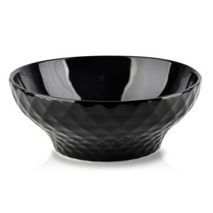Affekdesign Porcelánová miska DIAMENT BLACK 17,5 x 7 cm černá