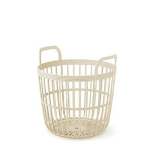 Prosperplast Koš s uchy Zania III krémový, varianta 37 cm