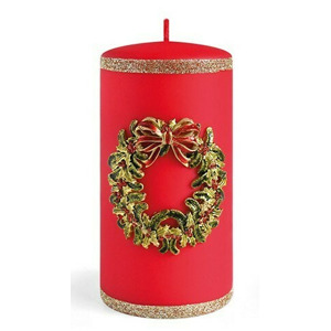 Mondex Vánoční svíčka WIANEK 7x14 cm červená