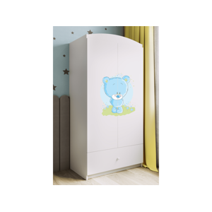 Kocot kids Dětská skříň Babydreams 90 cm medvídek bílá