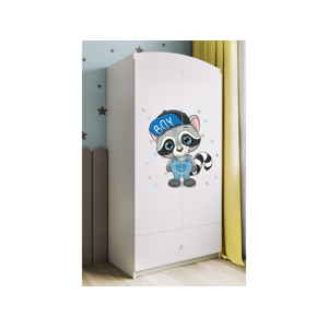 Kocot kids Dětská skříň Babydreams 90 cm mýval bílá