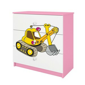 Kocot kids Komoda Babydreams 80 cm bagr růžová