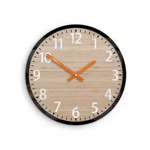 ModernClock Nástěnné hodiny Karina hnědé