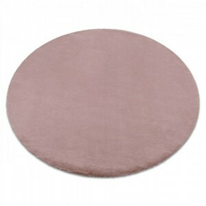 Dywany Lusczow Kulatý koberec BUNNY růžový, velikost kruh 100