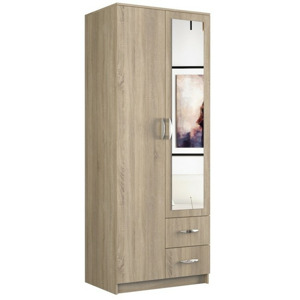 TP Living Skříň ROMANA SONOMA se zrcadlem dub sonoma