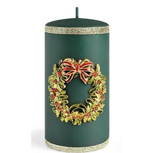 Mondex Vánoční svíčka WIANEK 7x17,5 cm zelená