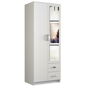 TP Living Šatní skříň ROMANA 80 cm bílá