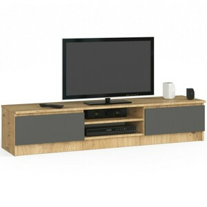 Ak furniture TV stolek Ronon 160 cm dub artisan/grafit šedý