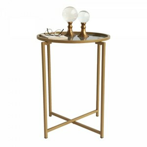 Hanah Home Odkládací stolek Hanah 50 cm zlatý