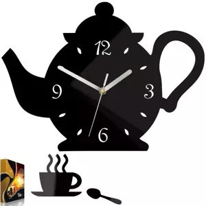ModernClock Nástěnné hodiny Kettle černé