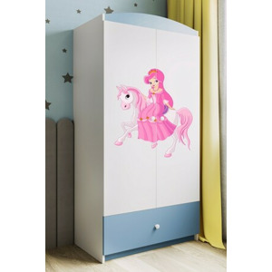 Kocot kids Dětská skříň Babydreams 90 cm princezna modrá
