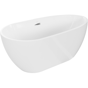 Akrylátová vana Mexen EOS 170x80 cm bílá + automatická výpusť