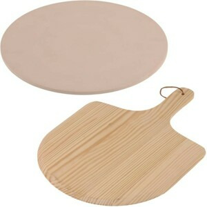 Excellent Houseware Kámen na pečení pizzy s podnosem Brew