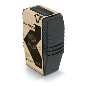 Prosperplast Sada 4 odpadkových košů Soorti 4 x 25 L černá