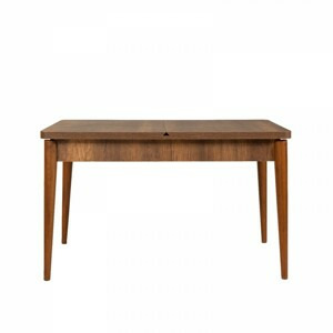 Hanah Home Jídelní rozkládací stůl Vina 129/163 cm ořech