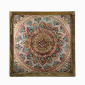 Wallity Nástěnný obraz Mandala 33x33 cm vícebarevný