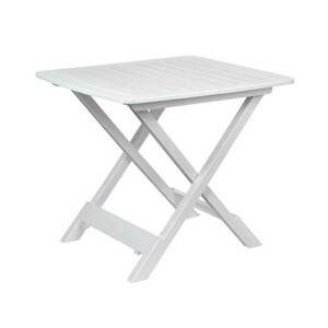 Rozkládací balkónový stůl PROGARDEN 79 cm bílý