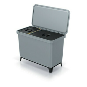 Prosperplast Odpadkový koš SYSTEMO 10 L + 23 L šedý