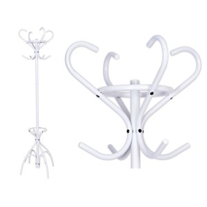 TZB Věšák na oděvy Livio - bílý