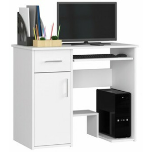 Ak furniture Volně stojící psací stůl Jay 90 cm bílý