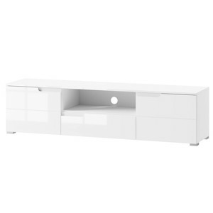 Szynaka TV stolek Selene RTV 165 cm bílý lesk/mat