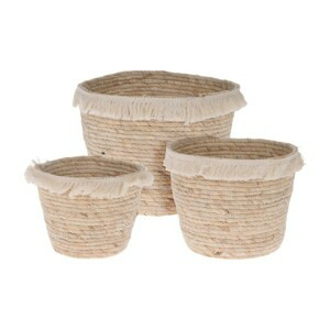 H&S Decoration Sada 3 pletených košů