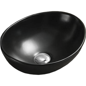 Keramické umyvadlo na desku Mexen ELZA 40 x 34 cm černá