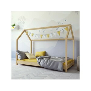 Kocot kids Dětská postel Bella hnědá, varianta 80x160, bez šuplíků, bez matrace