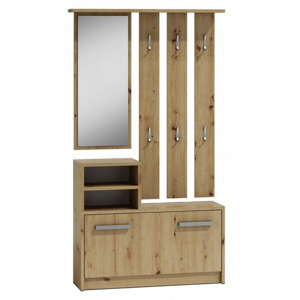TP Living Předsíňová stěna Artisan B hnědá