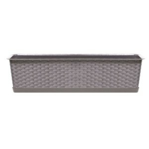 Prosperplast Truhlík s miskou RICHARD mocca, varianta 39,1 cm