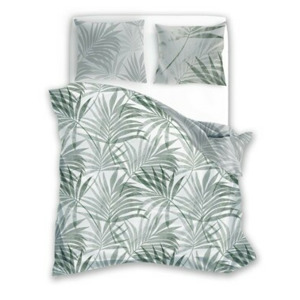 Faro Bavlněné povlečení MILAGRO VERDE 004 220x200 cm + 2x 70x80 cm bílé/zelené