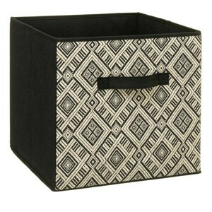 5five Simply Smart Úložný box Ethnique 31x31 cm černobílý