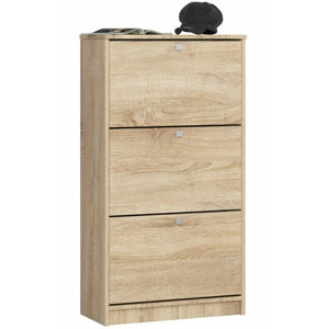 Ak furniture Botník Marienne 60 cm - 3 dvířka dub sonoma