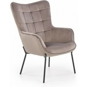 HALMAR Čalouněné křeslo Costel šedá/černá
