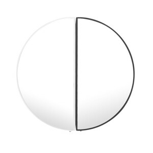 HOMEDE Nástěnné zrcadlo Kish černé, velikost 50x2,3x50