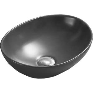 Keramické umyvadlo na desku Mexen ELZA 40 x 34 cm tmavě šedá