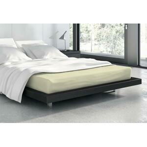 Faro Froté prostěradlo s gumou Vanille 90x200 cm krémové