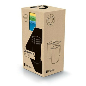 Prosperplast Sada 3 odpadkových košů COMPACTO 3x12 L vícebarevná