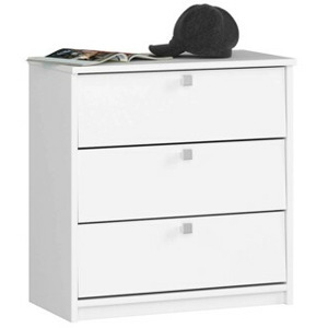 Ak furniture Botník Mini 60 cm - 3 dvířka bílý