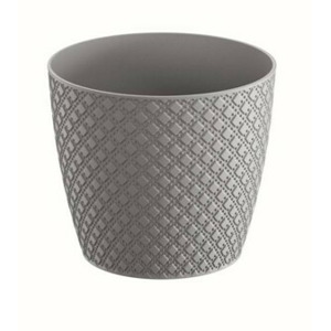 Prosperplast Květináč Orient šedý kámen, varianta 12,8 cm