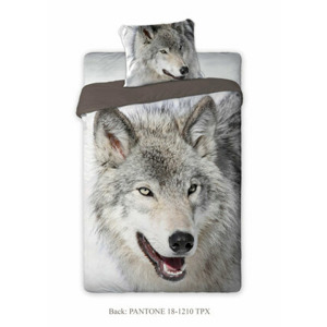 Faro Bavlněné povlečení Wild Vlk 160x200 cm