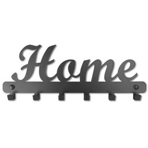 TZB Nástěnný věšák HOME 40 cm černý