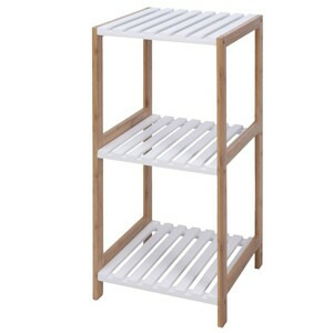 H&S Decoration Praktický regál Rosen hnědo-bílý - 3 poličky